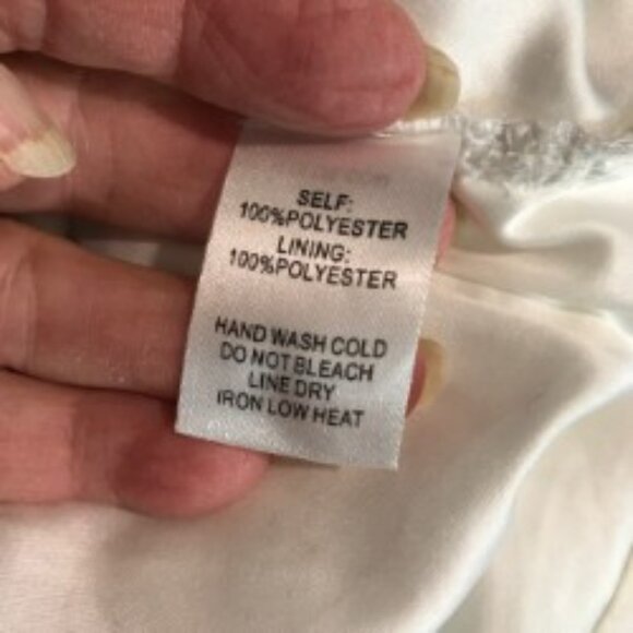 Lulu's White Lace Halter Midi dress Size M/L - Picture 7 of 7